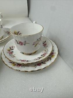 Elegant Floral Bone China Royal Stafford Chic Vintage Coffee Set Lot