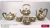 English Antique Tea Coffee Set Gothic Accessories For Sale