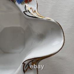 Epiag China Czechoslovakia Floral Swag 5 Tea Cup Saucer Set Sugar Bowl Creamer