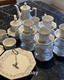 Eternal Beau Vintage Tea & Coffee Set With Cake Stand, 14 Cups & Saucers