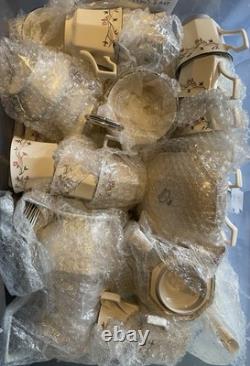 Eternal Beau Vintage Tea & Coffee Set With Cake Stand, 14 Cups & Saucers