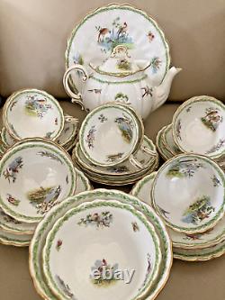 Exquisite Tea x 9 Set Vintage George Jones & Sons T Goode Audley St Art Deco