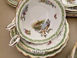 Exquisite Tea x 9 Set Vintage George Jones & Sons T Goode Audley St Art Deco