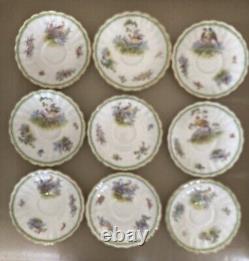 Exquisite Tea x 9 Set Vintage George Jones & Sons T Goode Audley St Art Deco