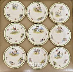 Exquisite Tea x 9 Set Vintage George Jones & Sons T Goode Audley St Art Deco