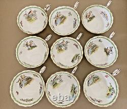 Exquisite Tea x 9 Set Vintage George Jones & Sons T Goode Audley St Art Deco