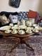 Extensive Vintage Crown Staffordshire Coffee Tea Set Collection 1930s Hollyhocks