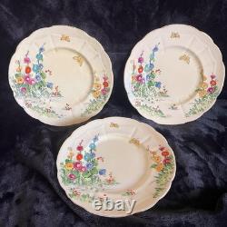 Extensive Vintage Crown Staffordshire Coffee Tea Set Collection 1930s Hollyhocks
