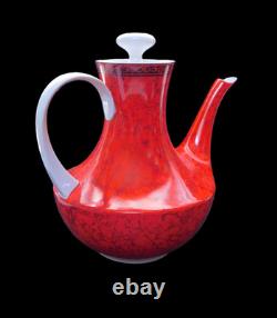 FLAMENCO BLANCO Coffee Set BIDASOA Vintage Porcelain Spain 17 Piece c1970s MCM