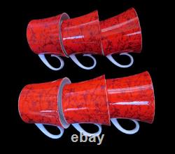 FLAMENCO BLANCO Coffee Set BIDASOA Vintage Porcelain Spain 17 Piece c1970s MCM