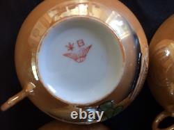 FUKAGAWA NIPPON COFFEE/ TEA SET VINTAGE 50´s. MARKED OLD FUKAGAWA MARK