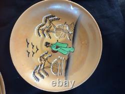 FUKAGAWA NIPPON COFFEE/ TEA SET VINTAGE 50´s. MARKED OLD FUKAGAWA MARK