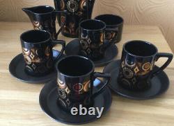 Fabulous Vintage Portmeirion Arabian Brocade Coffee set c1968 11 pieces