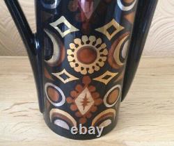 Fabulous Vintage Portmeirion Arabian Brocade Coffee set c1968 11 pieces