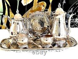 Fabulous Vintage Silver Plated Tea / Coffee Set Serving Tray Viners C 1950's