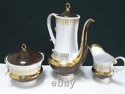 Fine Porcelain Coffee set Ukrainian Korosten Factory Ukraine USSR Vintage 60s