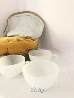 Fire King Anchor Hocking Set of 10 Vintage White Milk Glass Coffee Tea Cup