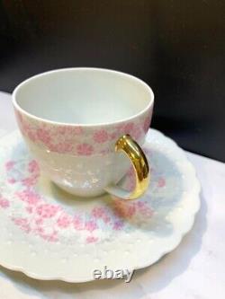 France Limoges cup and saucer set of 3 vintage USED from JAPAN F/S