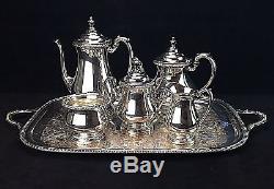 Friedman Silverplate 6 Piece Coffee/Tea Set Service Hollowware 3292 Vintage