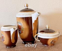 Full Vintage Demitasse/coffee Set Chodziez Pot, Creamer, Sugar, 6 Cups & Saucers