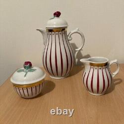 Furstenberg Germany Ophelia set coffee pot, sugar bowl, jug, cups and sauce