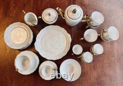 Gerbruder Benedikt. Mother Of Pearl Coffee/Espresso Set. 35 Piece. Vintage