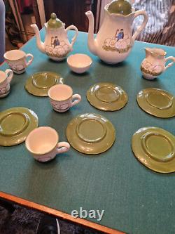 German F Trauffler Ltd vintage 16 pcs Sheep/shepherd coffee/tea full set