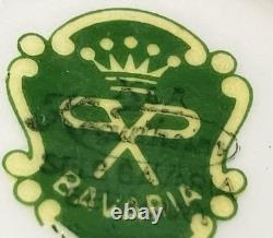 Gold Porcelain Coffee Set Bavarian 17 Pieces Vintage Retro 1940s Mid Century