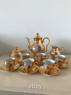 Gold plated vintage tea/coffee set