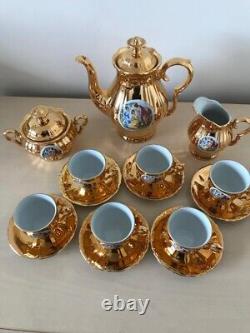 Gold plated vintage tea/coffee set