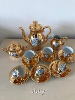 Gold plated vintage tea/coffee set