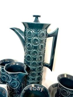 Gorgeous Portmerion Pottery Jupiter Coffee Set By Susan Williams-Ellis