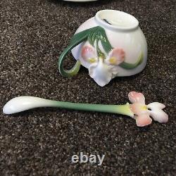 Graff Vintage Porcelain Collectable Teapot/Coffee Spoon Cup And Saucer Set