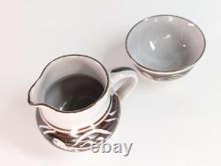 Harry & May Davis Coffee Set Vintage British Studio Pottery Crowan Cornish
