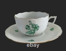 Herend Vintage (1948-1993) Set Of Four Coffee Cups With Saucers