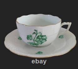 Herend Vintage (1948-1993) Set Of Four Coffee Cups With Saucers