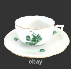 Herend Vintage (1948-1993) Set Of Four Coffee Cups With Saucers