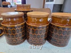 Hornsea Bronte Tea Suga Coffee Biscuit set 70s retro vintage