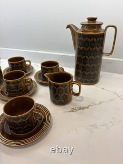 Hornsea Heirloom Te/Coffee Set Vintage Brown Pattern Excellent Condition