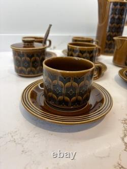 Hornsea Heirloom Te/Coffee Set Vintage Brown Pattern Excellent Condition