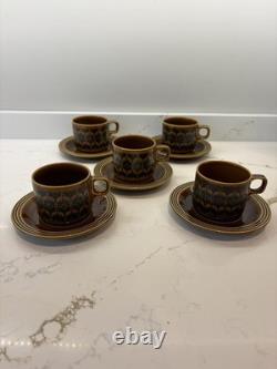 Hornsea Heirloom Te/Coffee Set Vintage Brown Pattern Excellent Condition