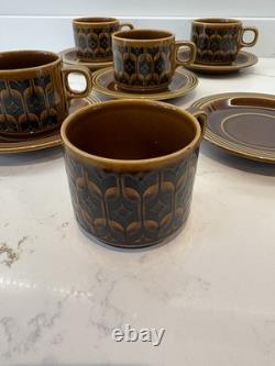 Hornsea Heirloom Te/Coffee Set Vintage Brown Pattern Excellent Condition
