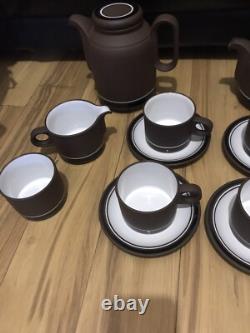 Hornsea Pottery Contrast (1975-1977) vintage Teapot Coffee Pot Set