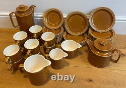 Hornsea Saffron Vintage Set- 43 Pieces-Teapot, Coffee Pot, Cups, Saucers, Plates