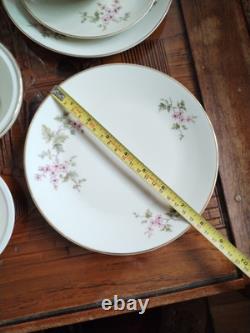 Hutschenreuther Favorit Bavaria Germany Vintage Floral Coffee Set Gold Trim B5