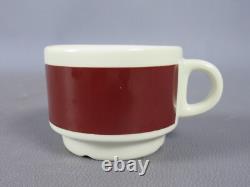 Italian Ceramic Coffee Set IPA Cups and Saucers Vintage 1960