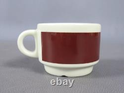 Italian Ceramic Coffee Set IPA Cups and Saucers Vintage 1960