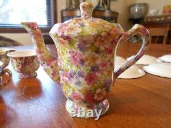 JAMES KENT DU BARRY TEA/COFFEE SET 1930''s antique vintage chintz floral patten