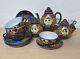 Japanese Tea Coffee Service Satsuma 6 Pers 15 Pcs Porcelain Vintage Rare