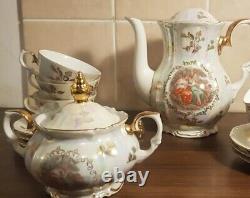 Kahla Coffee Set Made in G. D. R. Germany. 13 Piece